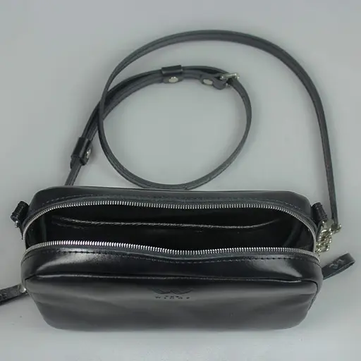 Шкіряна сумка Faith чорна - фото 6