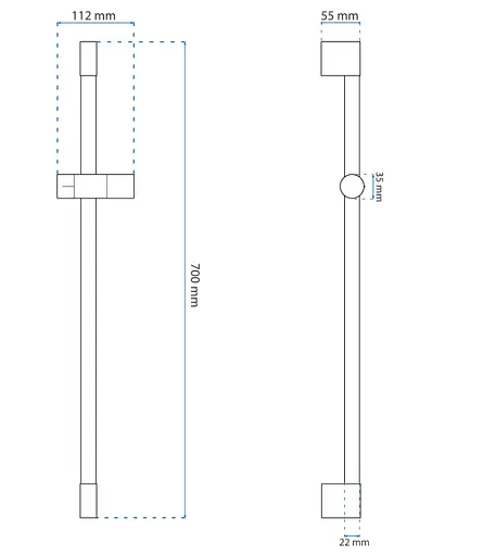 Душова стійка Rea 01 Gold REA-P5981 Золотий - фото 2
