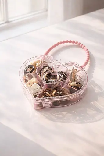 Набір аксесуарів для волосся в боксі серце 4 в 1 - фото 2