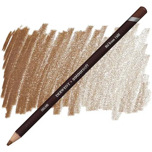 Карандаш цветной Derwent Coloursoft С600 Коричневый средний