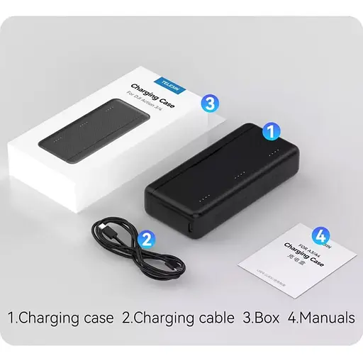 Зарядное устройство Telesin S0-BCG-34-TDJ для DJI Action 5 Pro [128806] - фото 8