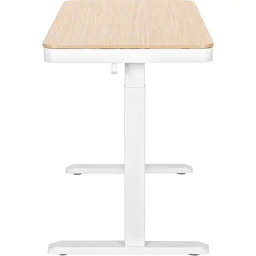 Стіл комп'ютерний 2E СЕ218D-MOTORIZED, регулювання висоти, електропривід 220В, (USB-A/USB-C), 72/120х118x60 см, бежевий - фото 5