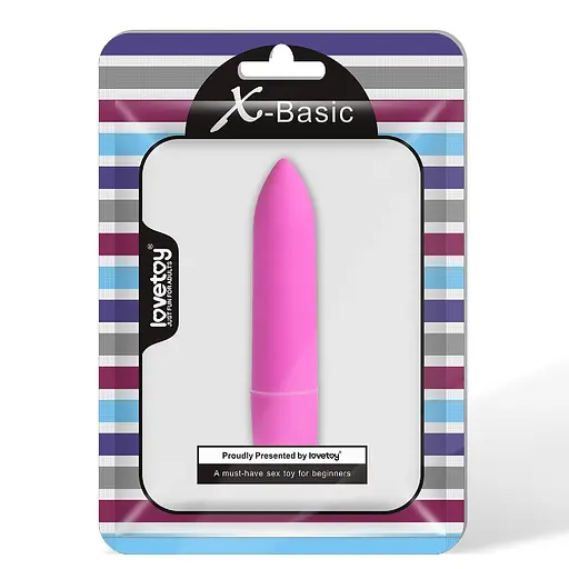 Мини-вибратор Lovetoy X-Basic 9 см 10 режимов вибрации розовый - фото 2