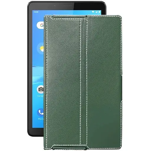 Чохол StatusCASE з екошкіри для планшету Lenovo Tab M7 Темно-зелений - фото 1