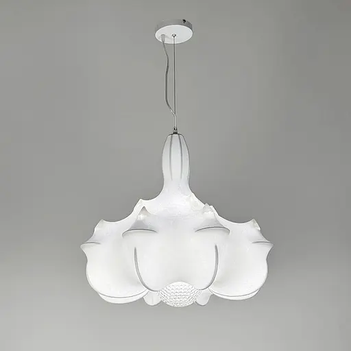 Люстра із білим фігурним абажуром 55х60 см | Арт. PLP 03-600 | Line F - фото 4