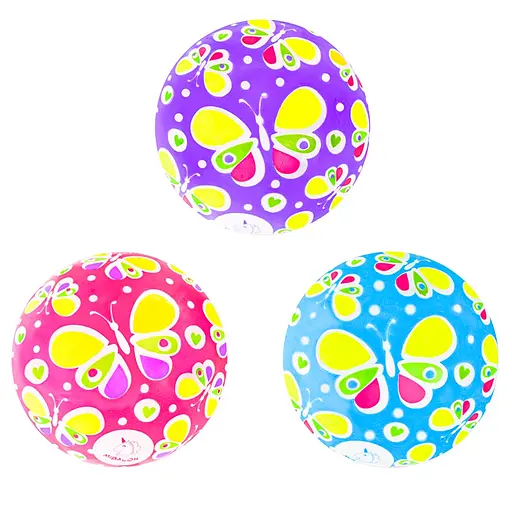 М’яч, BT-PB-0199, 60 г, 9 дюймів, метелики - фото 2