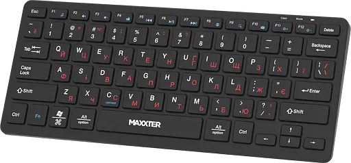 Клавиатура беспроводная Maxxter KBW-C01B-UA Black - фото 2