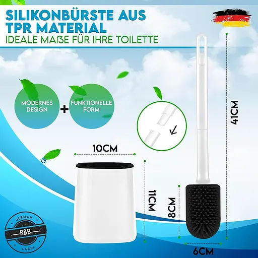 Туалетная щетка R&B German Label из силиконовая - фото 2