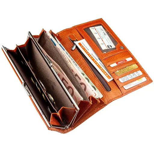 Кожаный женский кошелек Baliya 18х9.5х2 см acs0015702 - фото 3