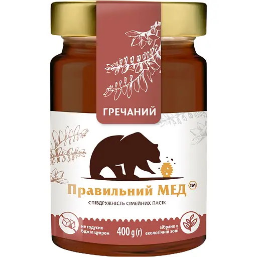 Мед Правильний мед Гречишный, 400 г (924740)