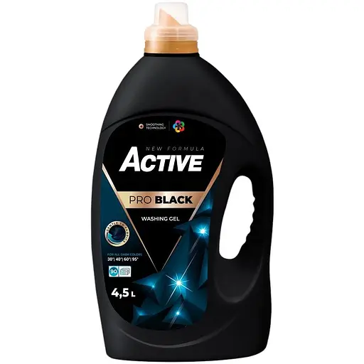 Гель для прання Active Pro Black з ароматом свіжості 4.5 л