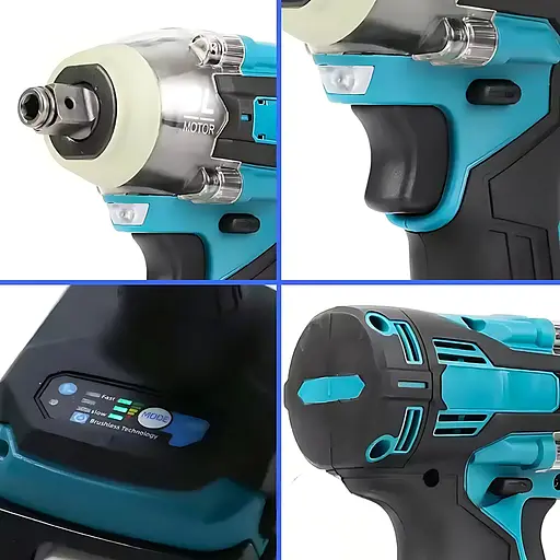 Акумуляторний шуруповерт з набором інструментів індикацією заряда 2 акумулятори 48 Вт Синій - фото 7