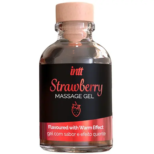 Масажний гель INTT зі смаком полуниці 30 мл - фото 1