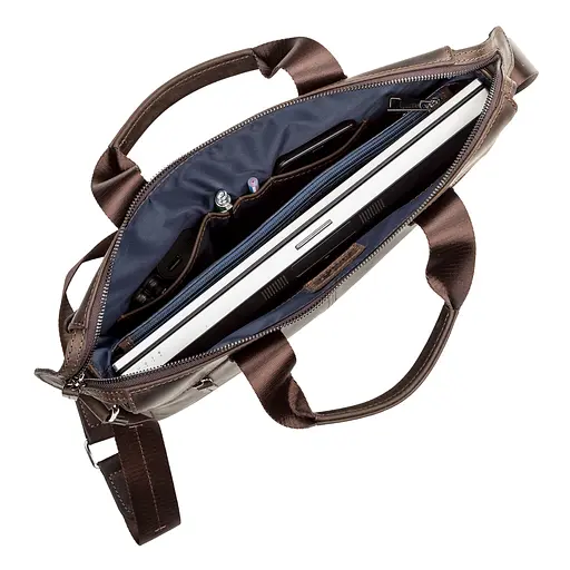 Чоловіча шкіряна сумка SHVIGEL 34х25х6 см sum0012487 - фото 4