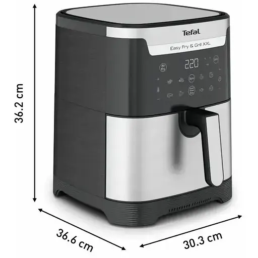 Мультипіч Tefal EasyFry&Grill XXL 1830 Вт чорно-сіра (EY801D15) - фото 6