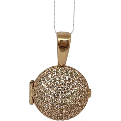 Золота підвіска Імперія золота відкривається з фіанітами. ПВ679И