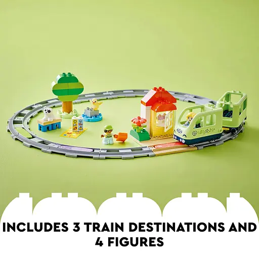 Конструктор LEGO DUPLO Інтерактивний пригодницький потяг 57 деталей (10427) - фото 14