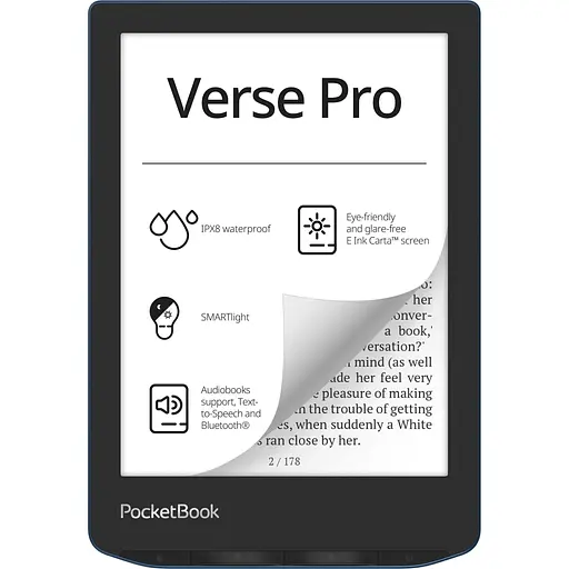 Электронная книга PocketBook 634 Verse Pro Azure (PB634-A-CIS)