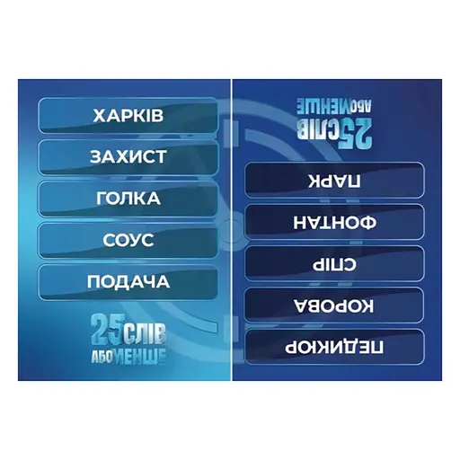 Настільна гра "25 слів або менше" 290100, 300 карток - фото 2