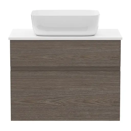 Тумба підвісна Imprese Blatna L з умивальником 80 см деревина f32108Dr Венге - фото 3