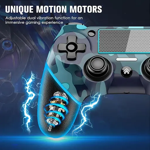 Бездротовий контролер JORREP для PS4 з функцією подвійної вібрації та звуку - фото 6