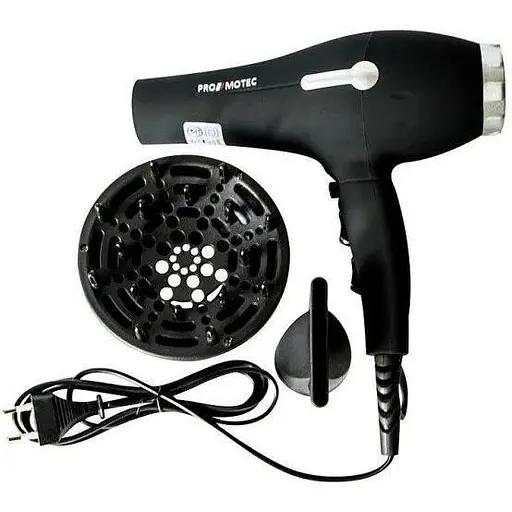 Фен для сушіння укладання волосся Promotec PM 2309 з дифузором - фото 1