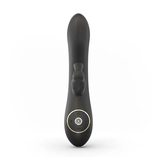 Вакуумний вібратор-кролик Dorcel Divine Rabbit 20.5 см чорний - фото 3