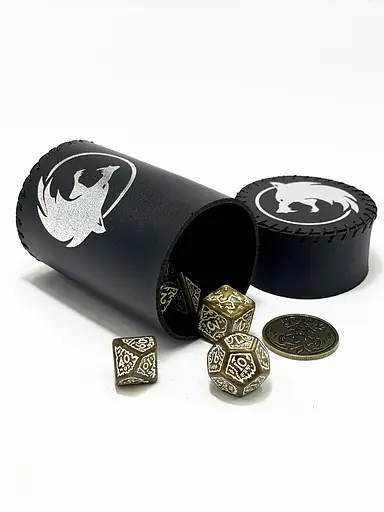 Настільна гра Планета Ігор Чаша для кубиків Вовк (чорна) (Dice cup Wolf black) (pi-dc007) - фото 6