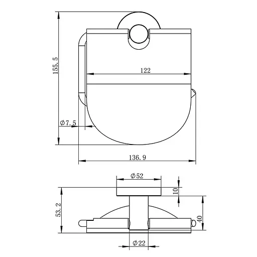 Набор аксессуаров для ванной Imprese Hranice 100014, Хром - фото 4