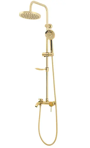 Душова система Rea Luis gold з мильницею в комплекті REA-P7006, Золотий - фото 5