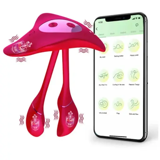 Вібратор-метелик I’MCUM TripleTease з 3 моторами та додатком для смартфону (IM-KCD211) - фото 3