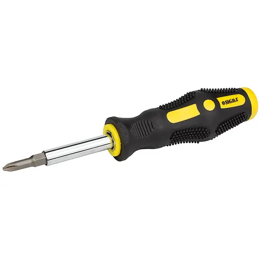 Отвертка Sigma с двухсторонними битами 4 в 1 + адаптер 4002171 - фото 1