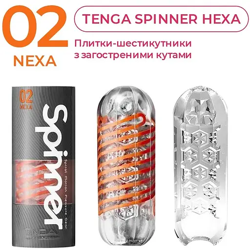 Мастурбатор Tenga Spinner 02 Hexa - фото 4
