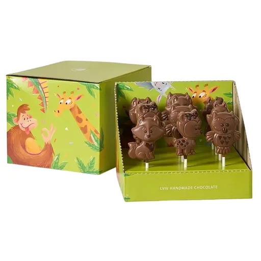 Уценка. Набор ассорти шоколадных фигурок Львівська Майстерня Шоколаду Зверята 264 г - фото 1