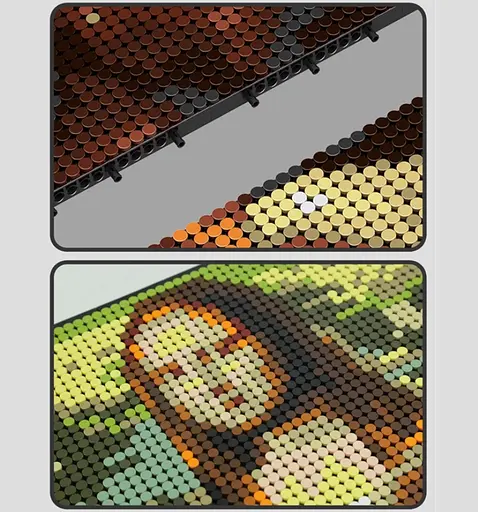 Конструктор искусство архитектура Wange 3D картина Mona Lisa Мона Лиза для детей и взрослых 3Д 3262 детали - фото 5