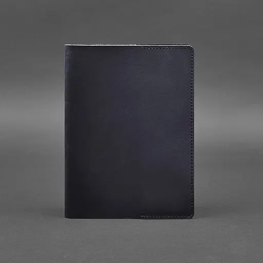 Шкіряна обкладинка для блокнота 6.0 (софт-бук) синя - фото 6