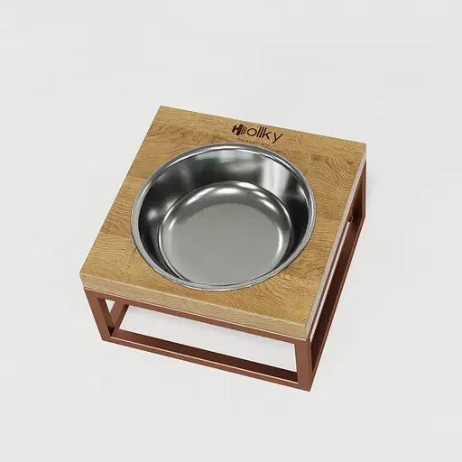 Hollky Base Solo S — миска на підставці для котів і маленьких собак (1 × 0,45 л) - фото 6