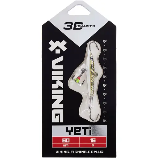Балансир Viking Fishing Yeti Ice Jig 60mm 16.0g #13 Just Pike - фото 2