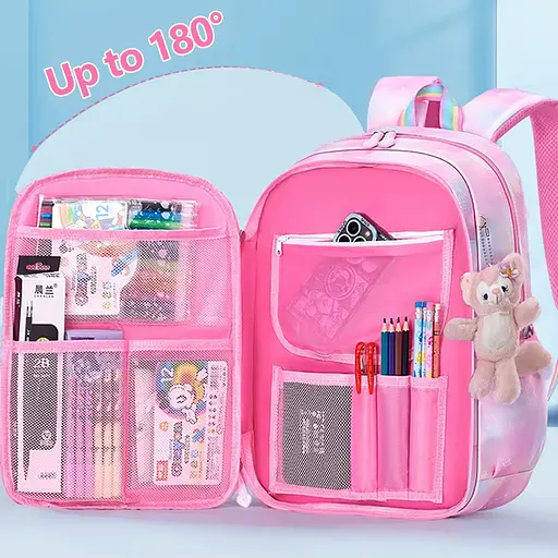 Рюкзак із брелком, 29x16x44 см, 2 відділення, C65508 (В асортименті) - фото 2