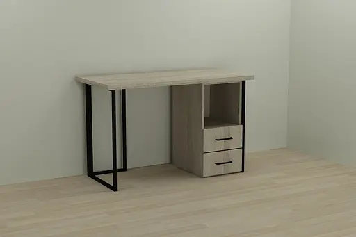 Комп'ютерний стіл Ferrum-decor Отто 75x120x70 чорний ДСП Дуб Сонома 32мм (FRD-103597)