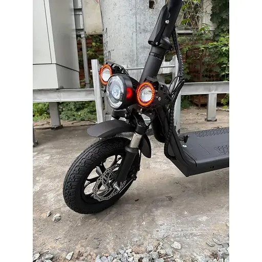 Электросамокат с сиденьем 14" Giant U12 Max (800W, 48V, 15Ah) с кофром-багажником Черный - фото 8