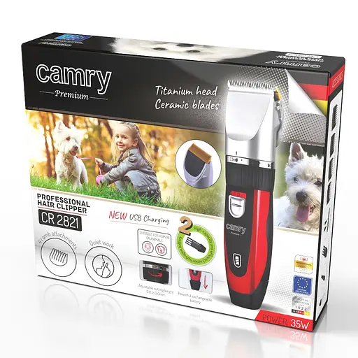 Машинка для стрижки домашних питомцев Camry CR 2821 с зарядкой от USB - фото 6