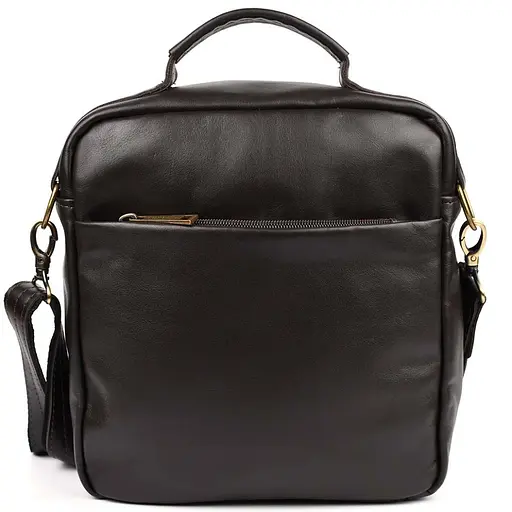 Чоловіча шкіряна сумка через плече TARWA 24х26х9 см sum0025369 - фото 4