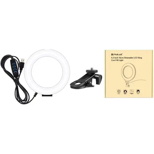 Кільцева USB LED лампа Puluz PU568B 6.2" - фото 7
