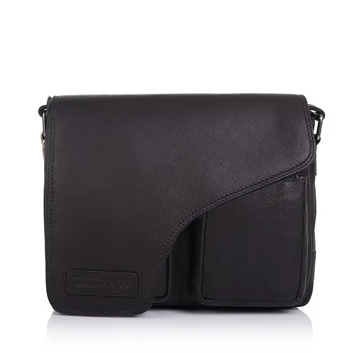 Чоловіча шкіряна сумка через плече Hill&Burry 28х23х8 см sum0025770 - фото 2