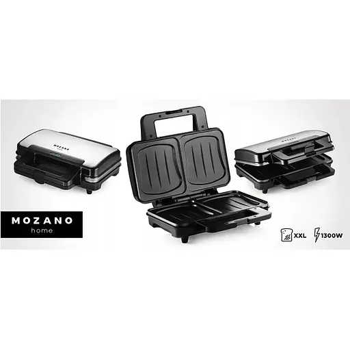 Бутербродница сэндвичниця 2в1 XL Mozano 1300Вт - фото 9