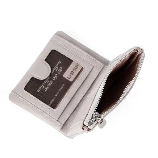 Жіночий гаманець маленький шкіряний De Esse LC14016-GD179 нюдовий - фото 4