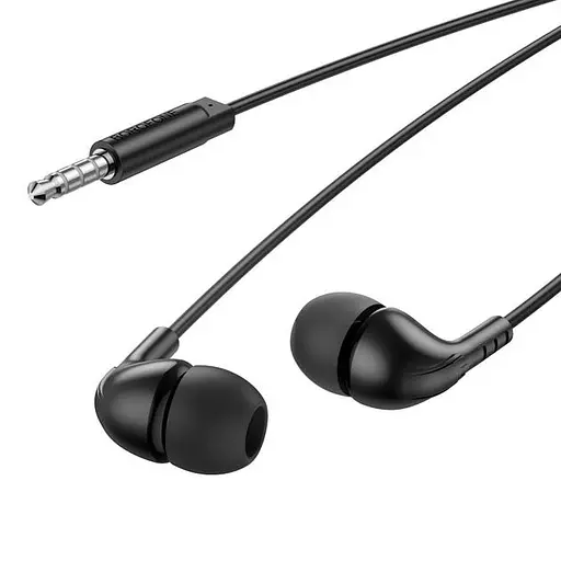 Навушники Borofone BM83 Craft universal earphones with mic, 3.5мм, 1.2м, чорний - фото 3