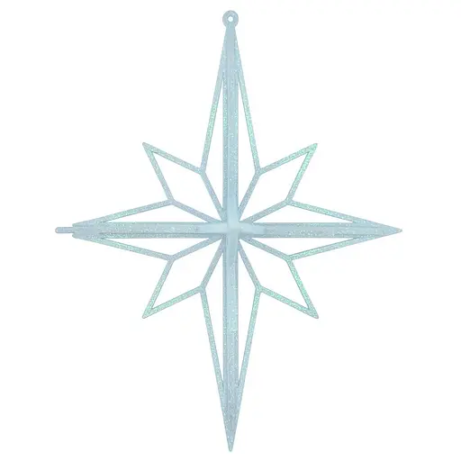 Елочная игрушка MIS LT Ромб большой 15х15х19 см голубой - фото 1