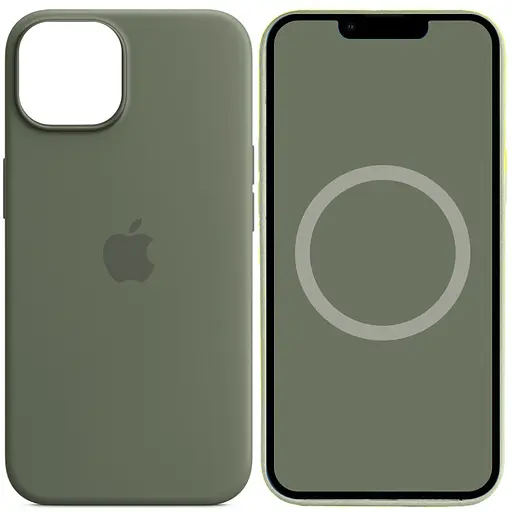 Чохол Silicone case AAA with Magsafe and Animation для Apple iPhone 14 Pro 6.1 Зелений/Olive